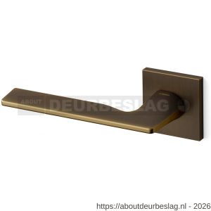 Mandelli1953 1461L Kiri deurkruk gatdeel op rozet 50x50x6 mm linkswijzend mat brons - R21009716 - afbeelding 1
