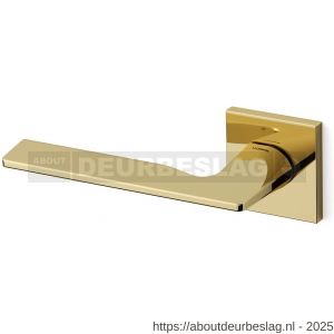 Mandelli1953 1461L Kiri deurkruk gatdeel op rozet 50x50x6 mm linkswijzend messing gepolijst - R21009718 - afbeelding 1