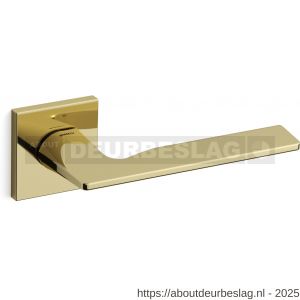 Mandelli1953 1461R Kiri deurkruk gatdeel op rozet 50x50x6 mm rechtswijzend messing gepolijst - R21009719 - afbeelding 1