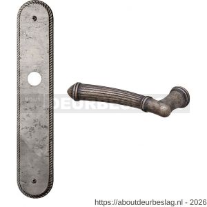 Mandelli1953 1510L PC55 Aurora deurkruk gatdeel op langschild 259x48 mm PC55 linkswijzend antiek chroom - R21015781 - afbeelding 1