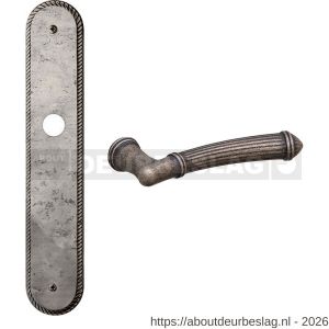Mandelli1953 1510R PC55 Aurora deurkruk gatdeel op langschild 259x48 mm PC55 rechtswijzend antiek chroom - R21015788 - afbeelding 1