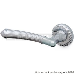 Mandelli1953 1511L Aurora deurkruk gatdeel op rozet 51x10 mm linkswijzend chroom - R21015273 - afbeelding 1
