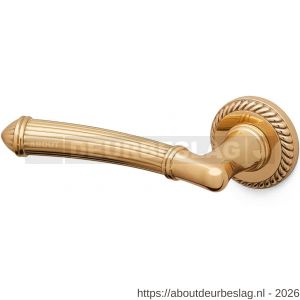 Mandelli1953 1511L Aurora deurkruk gatdeel op rozet 51x10 mm linkswijzend 24k goud - R21015171 - afbeelding 1