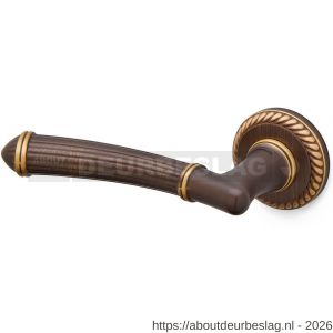 Mandelli1953 1511L Aurora deurkruk gatdeel op rozet 51x10 mm linkswijzend mat brons - R21015243 - afbeelding 1