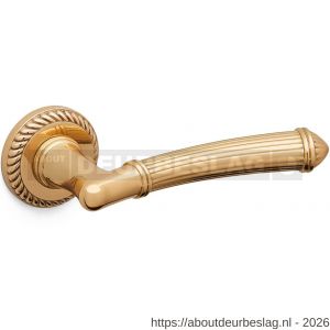 Mandelli1953 1511R Aurora deurkruk gatdeel op rozet 51x10 mm rechtswijzend 24k goud - R21015172 - afbeelding 1