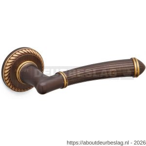 Mandelli1953 1511R Aurora deurkruk gatdeel op rozet 51x10 mm rechtswijzend mat brons - R21015244 - afbeelding 1