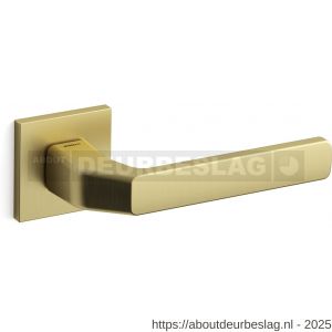 Mandelli1953 1601L Fenix deurkruk gatdeel op rozet 50x50x6 mm linkswijzend mat messing - R21009734 - afbeelding 1