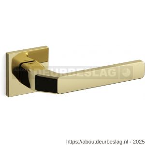 Mandelli1953 1601R Fenix deurkruk gatdeel op rozet 50x50x6 mm rechtswijzend messing gepolijst - R21009737 - afbeelding 1