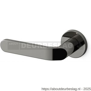 Mandelli1953 1611L Callas deurkruk gatdeel op rozet 51x6 mm linkswijzend glanzend zwart - R21009742 - afbeelding 1