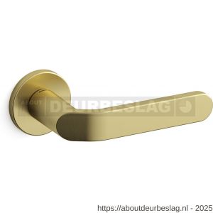 Mandelli1953 1611R Callas deurkruk gatdeel op rozet 51x6 mm rechtswijzend mat messing - R21009751 - afbeelding 1