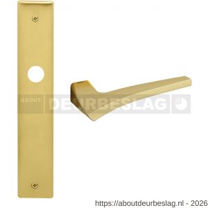 Mandelli1953 1630 WC63/8 Astrid deurkruk op langschild 240x40 mm WC63/8 mat messing - R21014725 - afbeelding 1