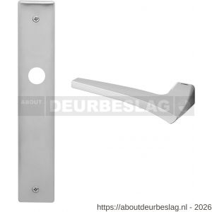 Mandelli1953 1630L blind Astrid deurkruk gatdeel op langschild 240x40 mm blind linkswijzend mat chroom - R21016015 - afbeelding 1