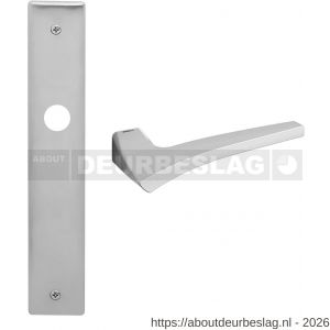 Mandelli1953 1630R BB72 Astrid deurkruk gatdeel op langschild 240x40 mm BB72 rechtswijzend mat chroom - R21016024 - afbeelding 1
