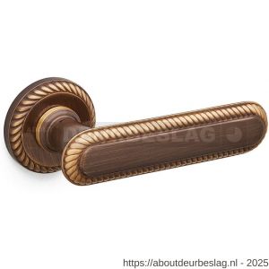 Mandelli1953 1641 Coco deurkruk op rozet 51x10 mm brons - R21014440 - afbeelding 1
