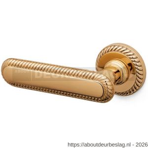 Mandelli1953 1641L Coco deurkruk gatdeel op rozet 51x10 mm linkswijzend messing gepolijst - R21015167 - afbeelding 1