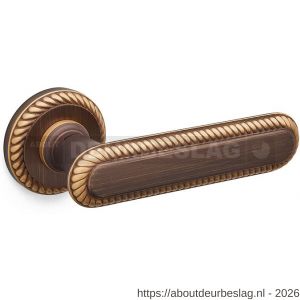Mandelli1953 1641R Coco deurkruk gatdeel op rozet 51x10 mm rechtswijzend mat brons - R21015232 - afbeelding 1