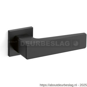 Mandelli1953 1651R Virgo deurkruk gatdeel op rozet 50x50x6 mm rechtswijzend mat zwart - R21015140 - afbeelding 1