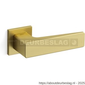 Mandelli1953 1651R Virgo deurkruk gatdeel op rozet 50x50x6 mm rechtswijzend mat messing - R21011771 - afbeelding 1