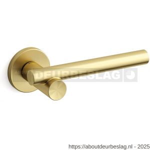 Mandelli1953 1671 Bilbao deurkruk op rozet 51x6 mm mat messing - R21009110 - afbeelding 1