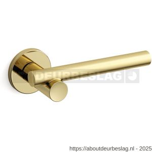 Mandelli1953 1671L Bilbao deurkruk gatdeel op rozet 51x6 mm linkswijzend messing gepolijst-mat messing - R21009782 - afbeelding 1