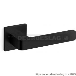 Mandelli1953 1681R Lario deurkruk gatdeel op rozet 50x50x6 mm rechtswijzend mat zwart - R21015138 - afbeelding 1
