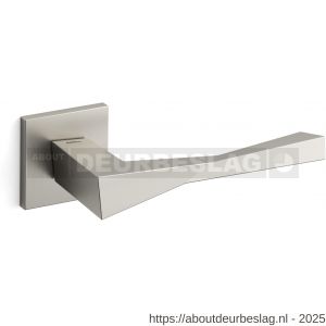 Mandelli1953 1691L Twee deurkruk gatdeel op rozet 50x50x6 mm linkswijzend mat nikkel - R21009804 - afbeelding 1
