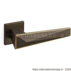 Mandelli1953 1721R Zeit deurkruk gatdeel op rozet 50x50x6 mm rechtswijzend mat brons - R21009813 - afbeelding 1