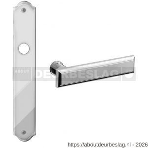 Mandelli1953 1740R Kuki deurkruk gatdeel op langschild 248x48 mm rechtswijzend chroom-mat chroom - R21015975 - afbeelding 1