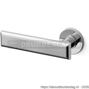 Mandelli1953 1741L Kuki deurkruk gatdeel op rozet 50x6 mm linkswijzend chroom-mat chroom - R21009826 - afbeelding 1