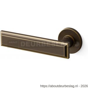 Mandelli1953 1741L Kuki deurkruk gatdeel op rozet 50x6 mm linkswijzend mat brons - R21009832 - afbeelding 1