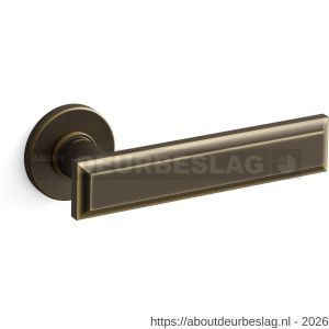 Mandelli1953 1741R Kuki deurkruk gatdeel op rozet 50x6 mm rechtswijzend mat brons - R21009833 - afbeelding 1