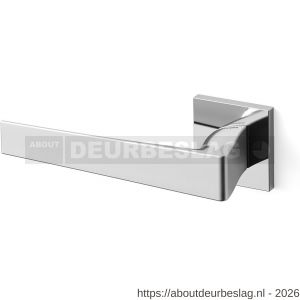 Mandelli1953 1761L Seven deurkruk gatdeel op rozet 50x50x6 mm linkswijzend chroom-mat chroom - R21009850 - afbeelding 1