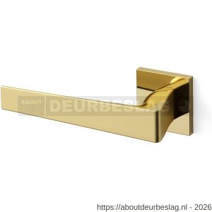 Mandelli1953 1761L Seven deurkruk gatdeel op rozet 50x50x6 mm linkswijzend messing gepolijst-mat messing - R21009858 - afbeelding 1