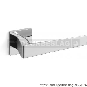 Mandelli1953 1761R Seven deurkruk gatdeel op rozet 50x50x6 mm rechtswijzend chroom-mat chroom - R21009851 - afbeelding 1