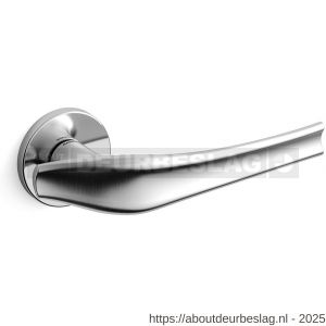 Mandelli1953 1791 Aqualung deurkruk op rozet 51x6 mm chroom-mat chroom - R21009150 - afbeelding 1
