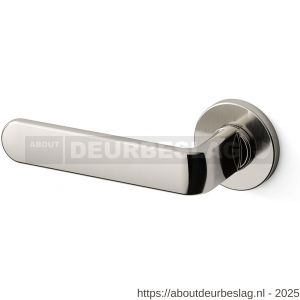 Mandelli1953 1801L PP33 deurkruk gatdeel op rozet 51x6 mm linkswijzend nikkel gepolijst - R21009882 - afbeelding 1