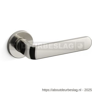 Mandelli1953 1801R PP33 deurkruk gatdeel op rozet 51x6 mm rechtswijzend nikkel gepolijst - R21009883 - afbeelding 1