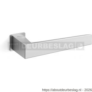 Mandelli1953 1831R 40+Uno deurkruk gatdeel op rozet 29x29x2 mm rechtswijzend mat chroom - R21011777 - afbeelding 1