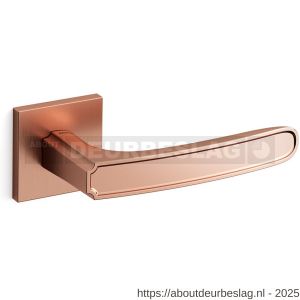 Mandelli1953 1871R Frame Q deurkruk gatdeel op rozet 50x50x6 mm rechtswijzend rose goud - R21015130 - afbeelding 1