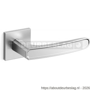 Mandelli1953 1871R Frame Q deurkruk gatdeel op rozet 50x50x6 mm rechtswijzend mat chroom-chroom - R21011786 - afbeelding 1