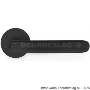 Mandelli1953 1881 Frame deurkruk op rozet 51x6 mm mat zwart - R21011799 - afbeelding 1