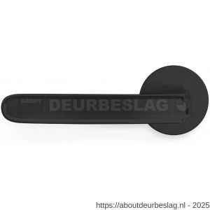 Mandelli1953 1881L Frame deurkruk gatdeel op rozet 51x6 mm linkswijzend mat zwart - R21011800 - afbeelding 1