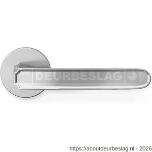 Mandelli1953 1881R Frame deurkruk gatdeel op rozet 51x6 mm rechtswijzend mat chroom-chroom - R21011795 - afbeelding 1
