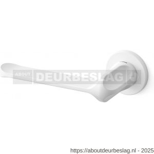 Mandelli1953 1921L MM80 deurkruk gatdeel op rozet 51x6 mm linkswijzend wit - R21015143 - afbeelding 1