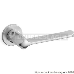 Mandelli1953 1921R MM80 deurkruk gatdeel op rozet 51x6 mm rechtswijzend mat chroom - R21011804 - afbeelding 1