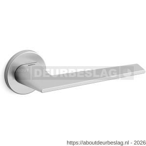 Mandelli1953 1941R Aries deurkruk gatdeel op rozet 51x6 mm rechtswijzend mat chroom - R21011825 - afbeelding 1