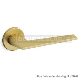 Mandelli1953 1941R Aries deurkruk gatdeel op rozet 51x6 mm rechtswijzend mat messing - R21011834 - afbeelding 1