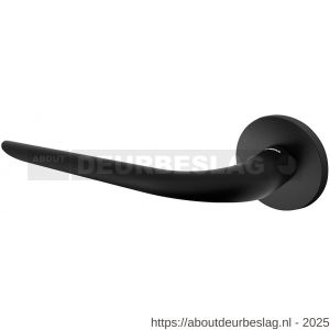Mandelli1953 1971L Coupe deurkruk gatdeel op rozet 51x6 mm linkswijzend mat zwart - R21015135 - afbeelding 1