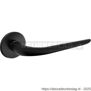 Mandelli1953 1971R Coupe deurkruk gatdeel op rozet 51x6 mm rechtswijzend mat zwart - R21015136 - afbeelding 1