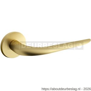 Mandelli1953 1971R Coupe deurkruk gatdeel op rozet 51x6 mm rechtswijzend mat messing - R21015182 - afbeelding 1